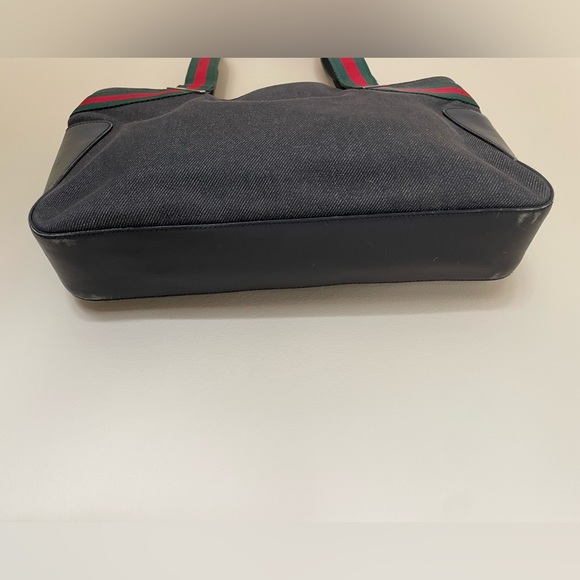 Authentic Gucci denim tote 🖤 - Picture 4 of 11